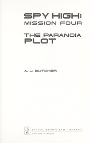 Cover of: The paranoia plot (Spy High #4)