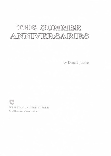 The summer anniversaries