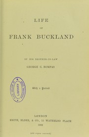 Life of Frank Buckland by George C. Bompas