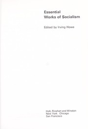 Essential works of socialism by Irving Howe