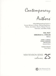 Cover of: Contemporary Authors New Revision Series, Vol. 25