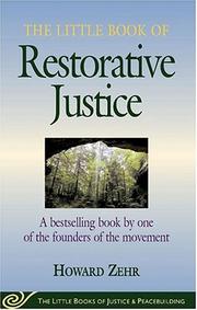 Cover of: The Little Book of Restorative Justice by Howard Zehr