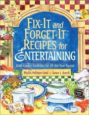 Cover of: Fix-it and Forget it Recipes for Entertaining: Slow Cooker Favorites for All the Year Round