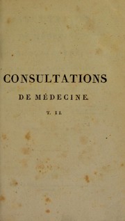Cover of: Consultations de m©♭dicine