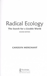 Cover of: Radical ecology by Carolyn Merchant