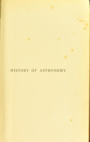 Cover of: A popular history of astronomy during the nineteenth century