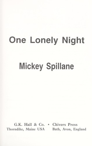 One lonely night