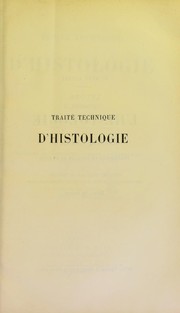 Cover of: Trait©♭ technique d'histologie