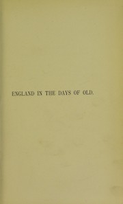 Cover of: England in the days of old