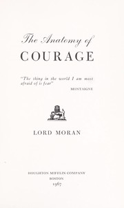 Cover of: The Anatomy of Courage
