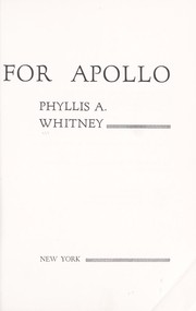 Seven Tears for Apollo by Phyllis A. Whitney