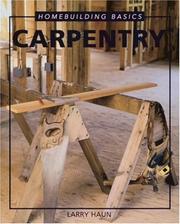 Cover of: The basics of carpentry