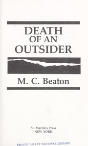 Cover of: Death of an outsider by M. C. Beaton