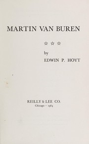 Cover of: Martin Van Buren.