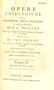 Cover of: Opere chirurgiche ossia esposizione della dottrina e della pratica ...