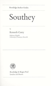 Cover of: Southey