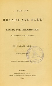 Cover of: The use of brandy and salt, as a remedy for inflammation