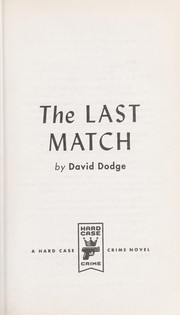 Cover of: The last match