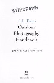 Cover of: L. L. Bean Outdoor Photography Handbook by Jim Rowinski