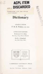 Cover of: Cambridge air and space dictionary