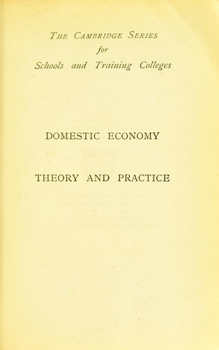 Domestic economy in theory and practice