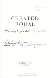 Cover of: Created equal: why gay rights matter to America