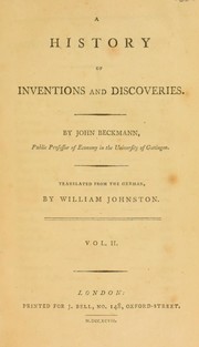Cover of: A history of inventions and discoveries.