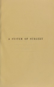 Cover of: A system of surgery