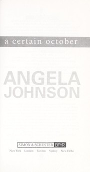 Cover of: A certain October by Angela Johnson