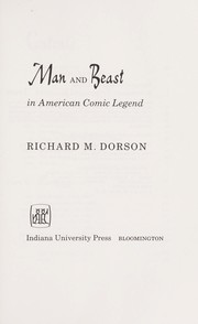 Cover of: Man and beast in American comic legend