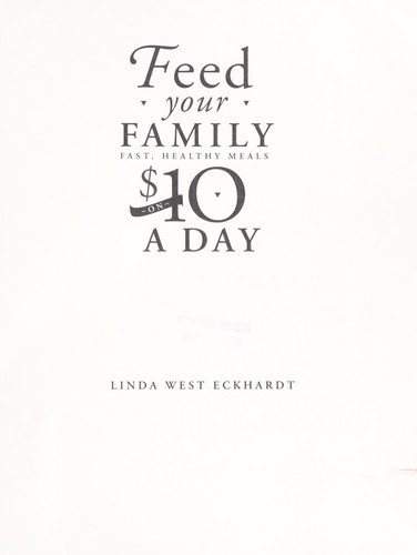 Feed your family on $10 a day by