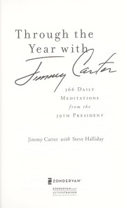Cover of: Through the year with Jimmy Carter