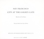 Cover of: San Francisco: city at the Golden Gate.