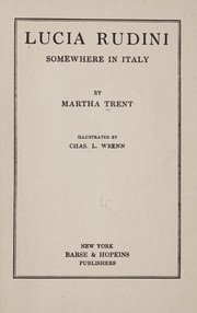 Cover of: Lucia Rudini: somewhere in Italy