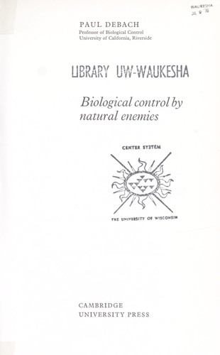 Biological control by natural enemies.