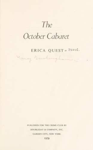 The October cabaret