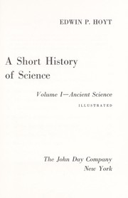 Cover of: A short history of science
