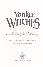 Cover of: Yankee witches