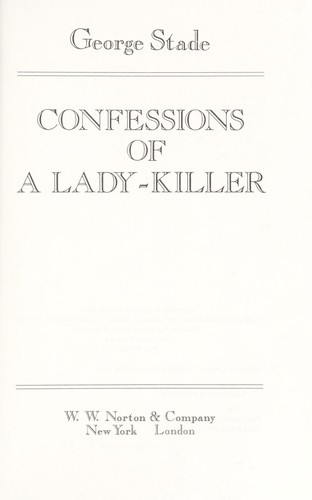 Confessions of a lady-killer