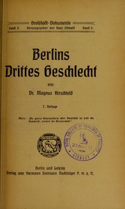 Cover of: Berlins drittes Geschlecht