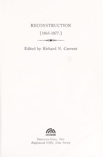 Reconstruction, 1865-1877