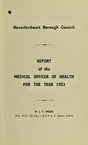 [Report 1953] by Haverfordwest (Wales). Borough Council
