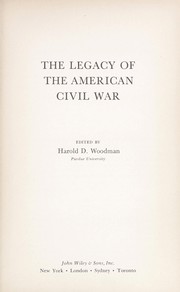 Cover of: The legacy of the American Civil War