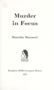 Murder in focus by Dorothy Dunnett