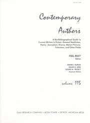 Cover of: Contemporary Authors, Vol. 115