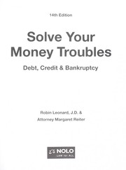 Cover of: Solve your money troubles: debt, credit & bankruptcy