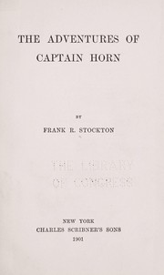 Cover of: The adventures of Captain Horn