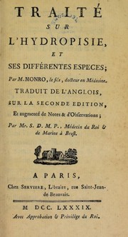 Cover of: Essai sur l'hydropisie, et ses diff©♭rentes esp©♭ces ...