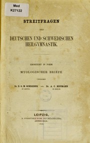 Cover of: Streitfragen der deutschen und schwedischen Heilgymnastik