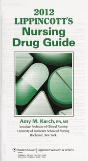 Cover of: 2012 Lippincott's nursing drug guide
